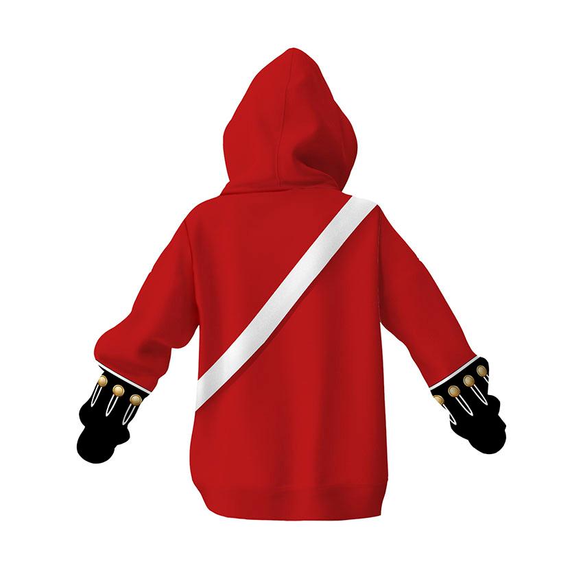 Kids British Redcoat Uniform Print Hoodie – Historic Soldier Costume Sweatshirt