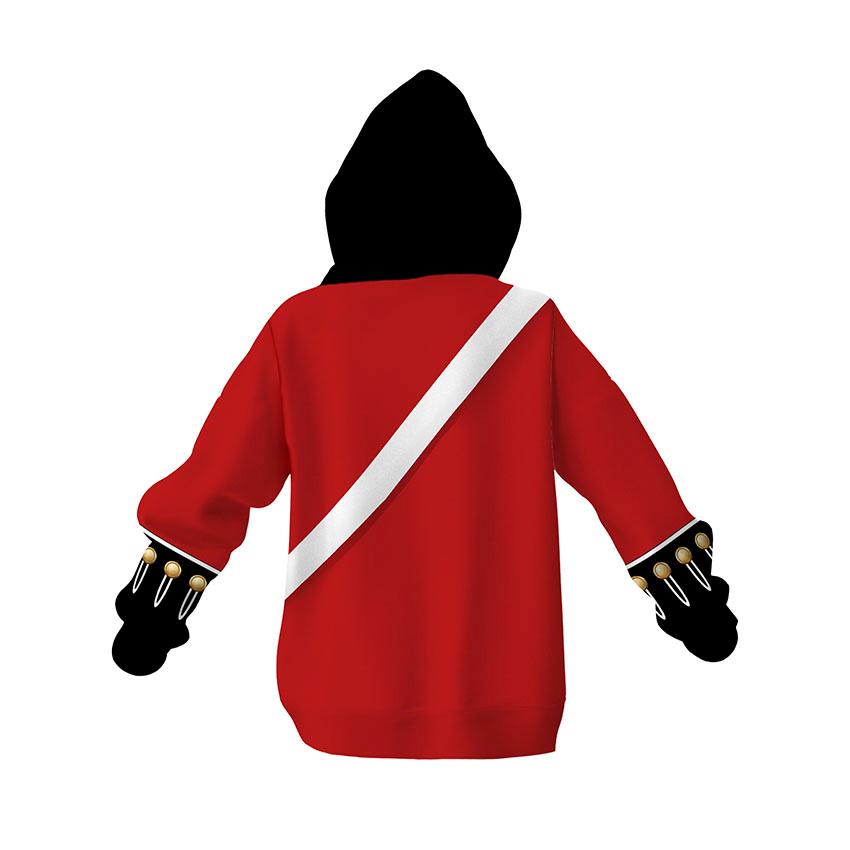 Kids British Redcoat Uniform Print Hoodie – Historic Soldier Costume Sweatshirt