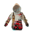 Kids Vintage London Graphic Hoodie Fleece Pullover