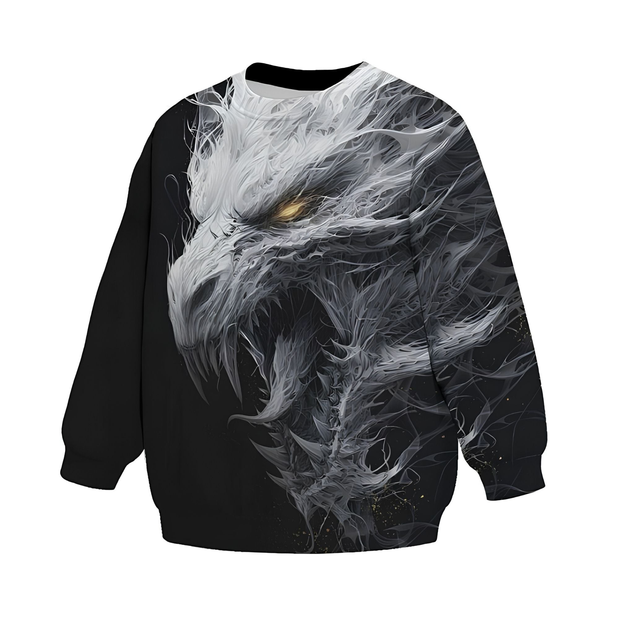 Kids Ancient White Dragon Sweatshirt – Premium Soft Fleece Sweater