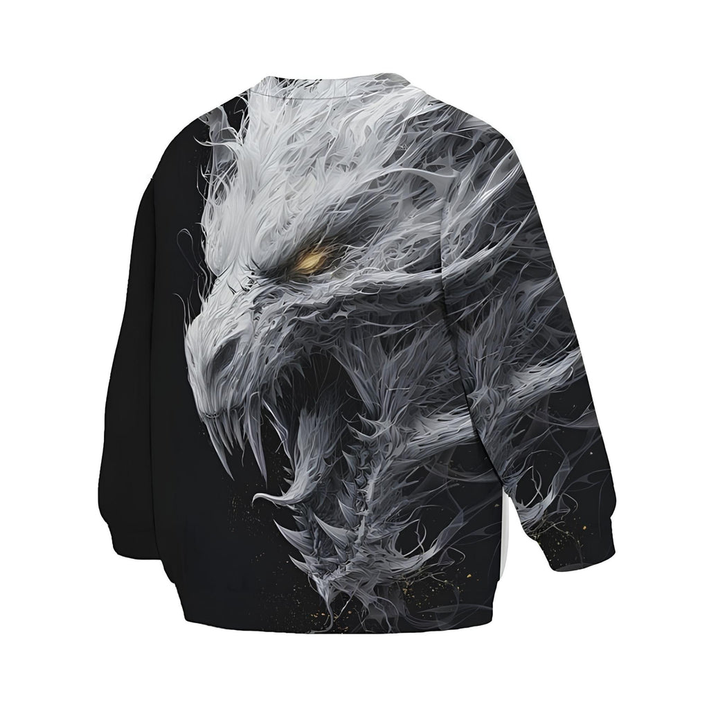 Kids Ancient White Dragon Sweatshirt – Premium Soft Fleece Sweater