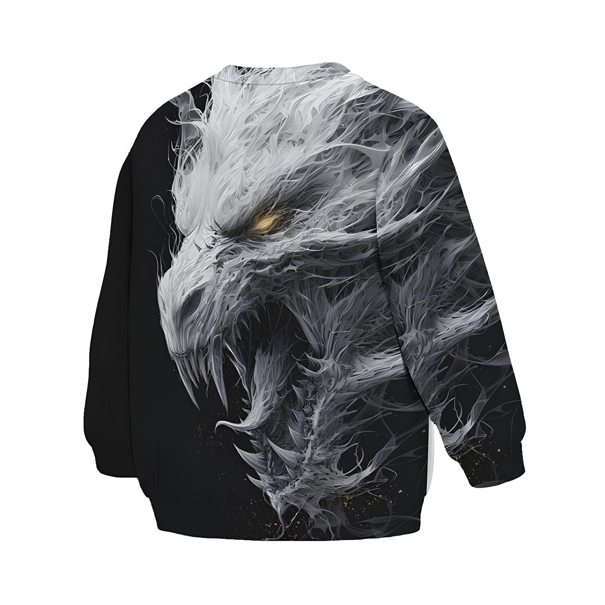 Kids Ancient White Dragon Sweatshirt – Premium Soft Fleece Sweater