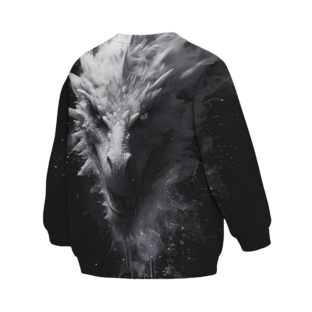 Kids Ancient White Dragon Sweatshirt – Premium Soft Fleece Sweater