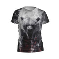 Kids Fire Bear Print Athletic T-Shirt