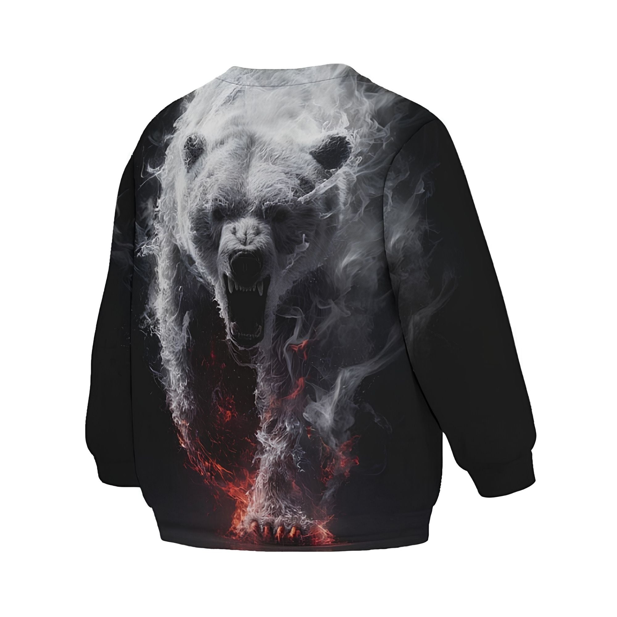 Kids Fire Bear Sweatshirt – Premium Soft Fleece Sweater