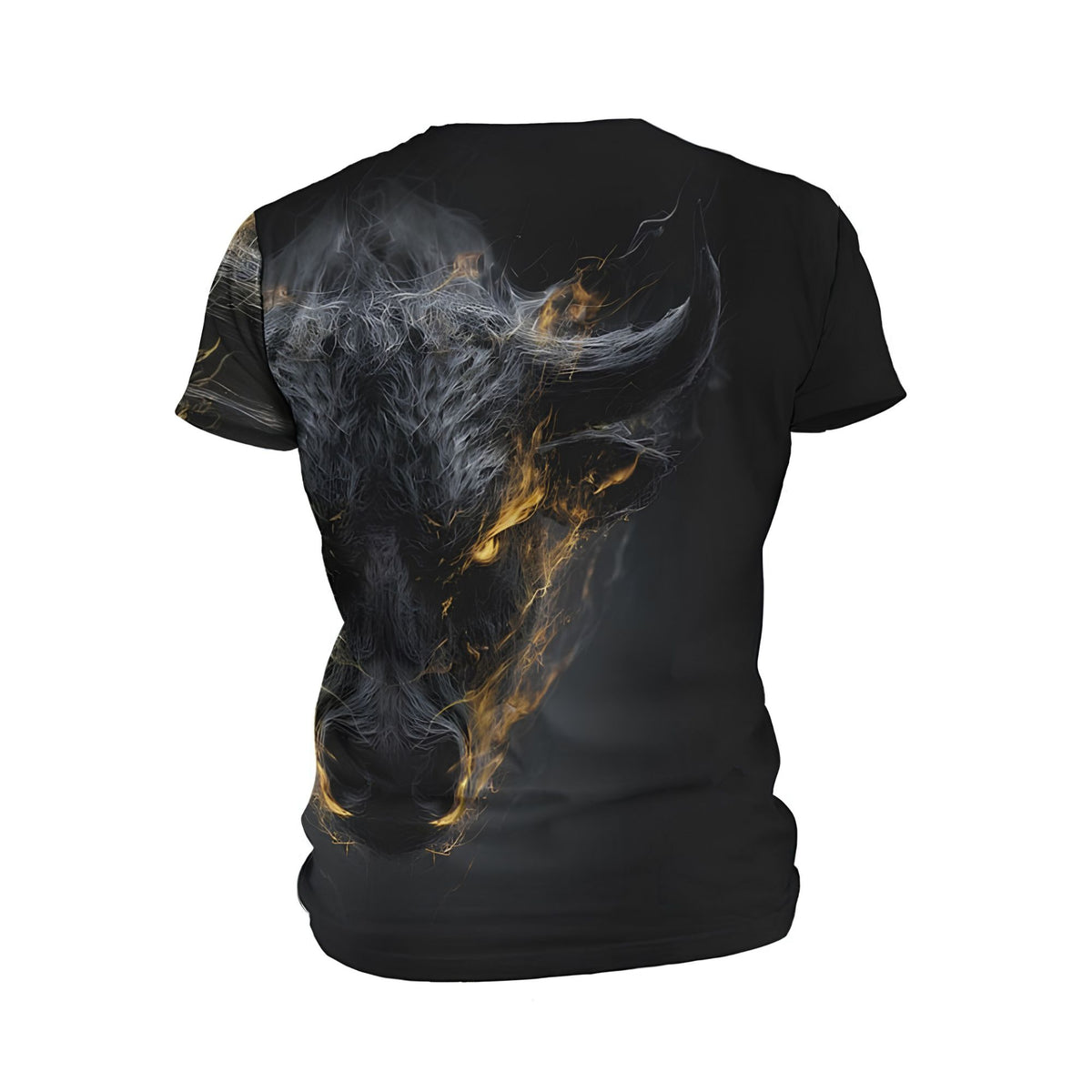 Kids Fire Bull Print Athletic T-Shirt