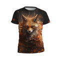 Kids Fire Fox Art Print Athletic T-Shirt