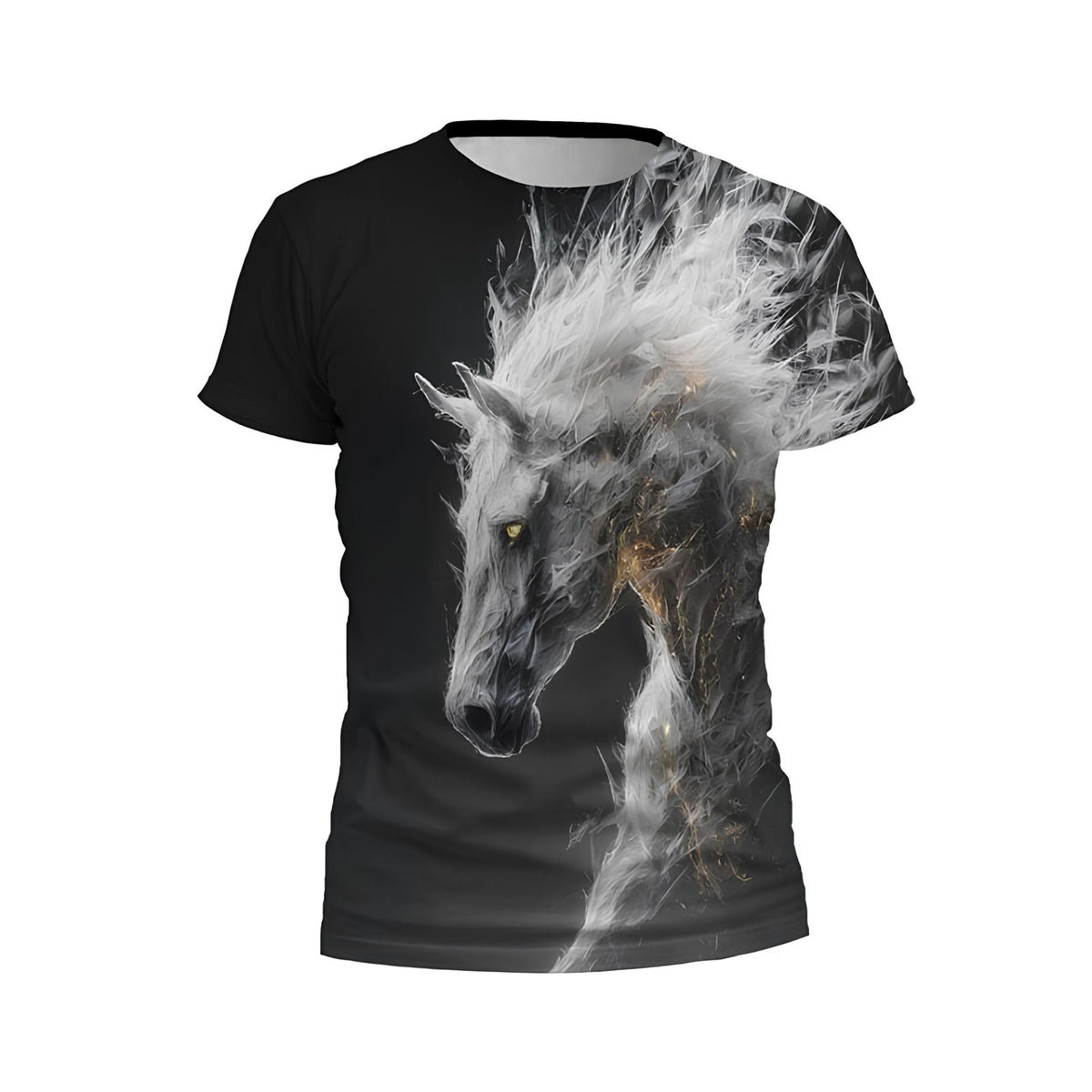Kids Ghost Horse Print Athletic T-Shirt