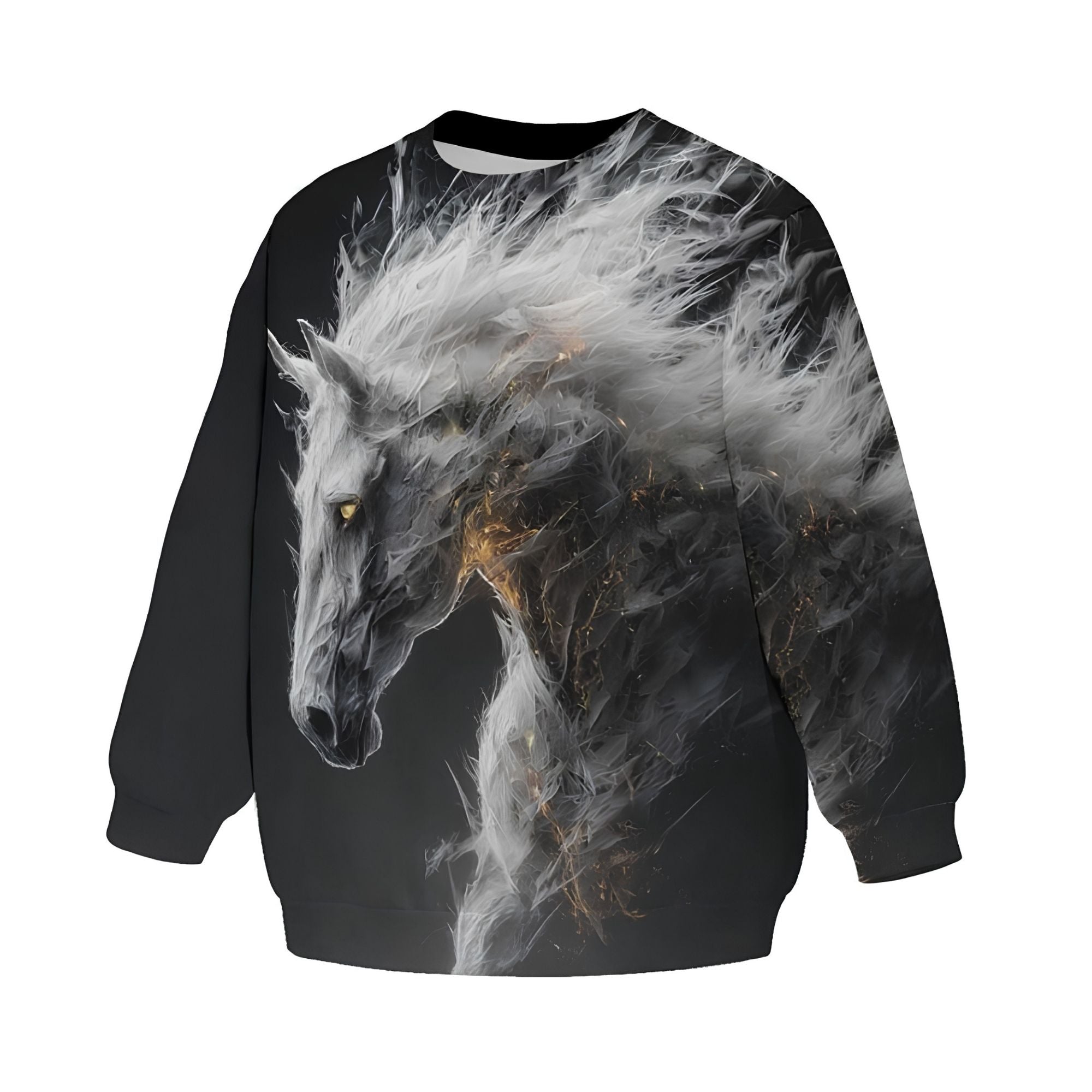 Kids Ghost Horse Sweatshirt – Premium Soft Fleece Sweater