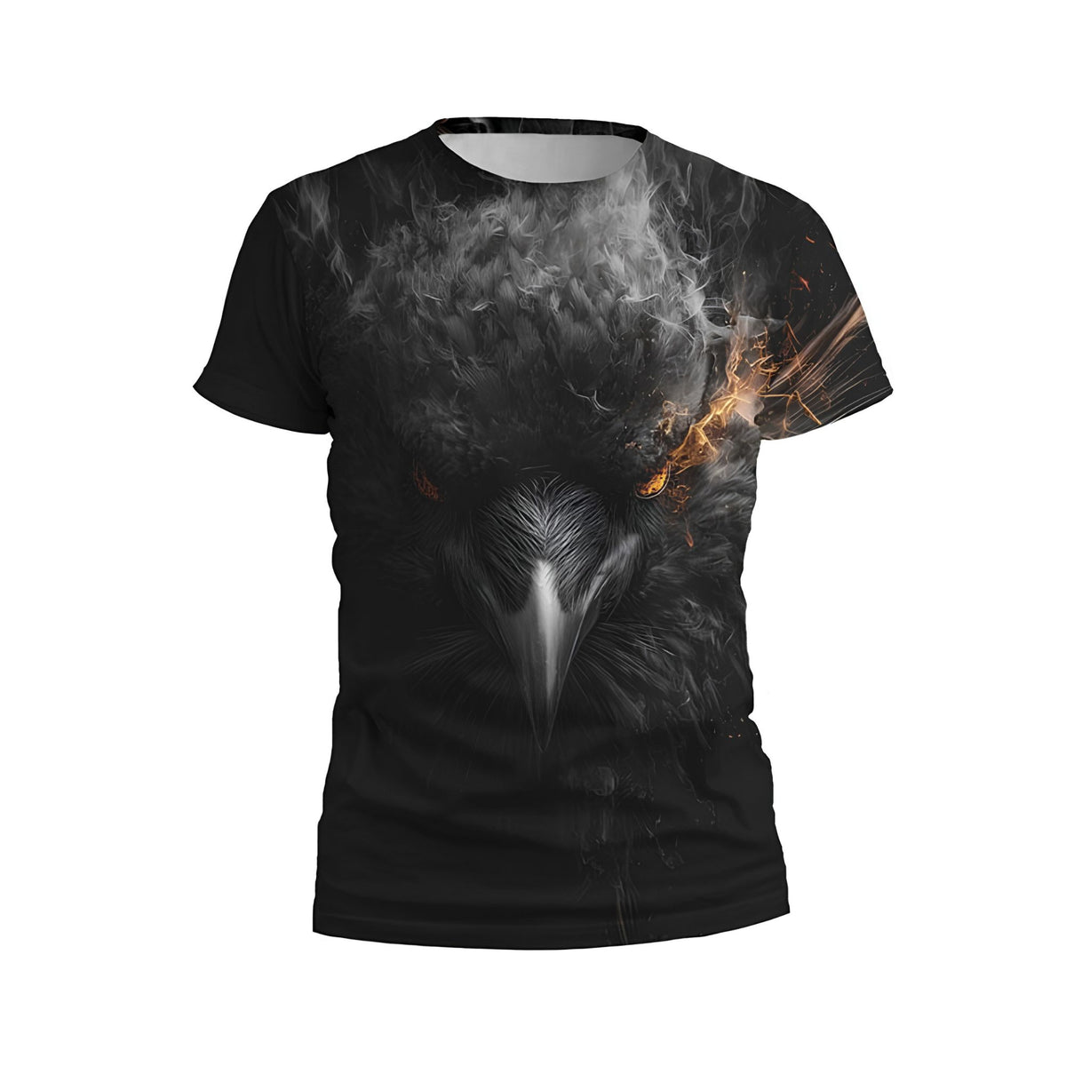 Kids Gothic Crows Print Athletic T-Shirt