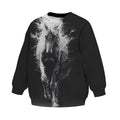Kids Mighty White Horse Sweatshirt – Premium Soft Fleece Sweater