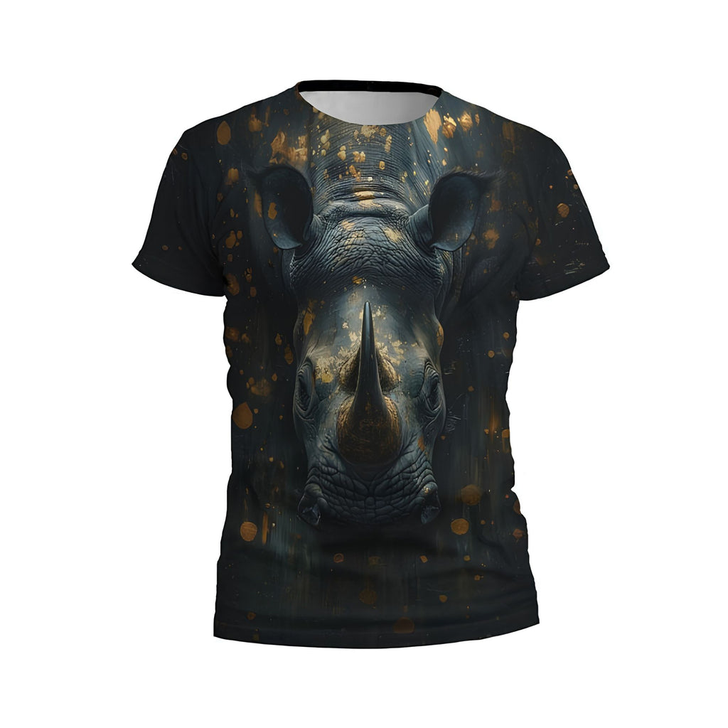 Kids Night Rhino Print Athletic T-Shirt