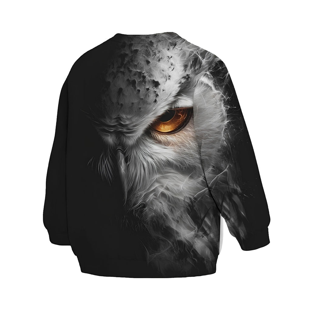 Kids Owl Guardian Of The Night Sweatshirt – Premium Soft Fleece Sweater