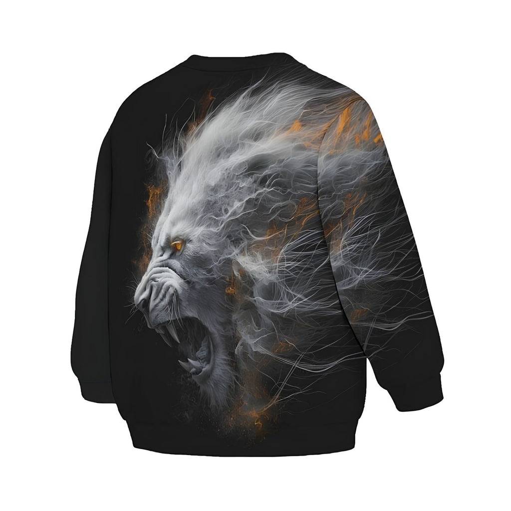 Kids Powerful Lion Sweatshirt – Premium Soft Fleece Sweater