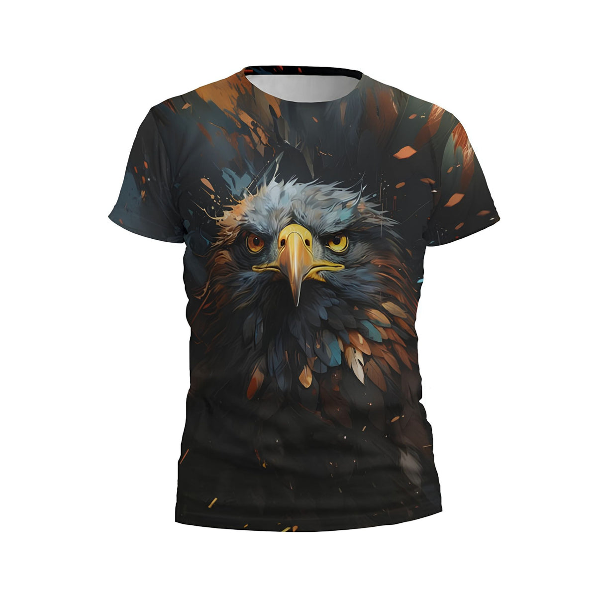 Kids Proud Eagle Print Athletic T-Shirt