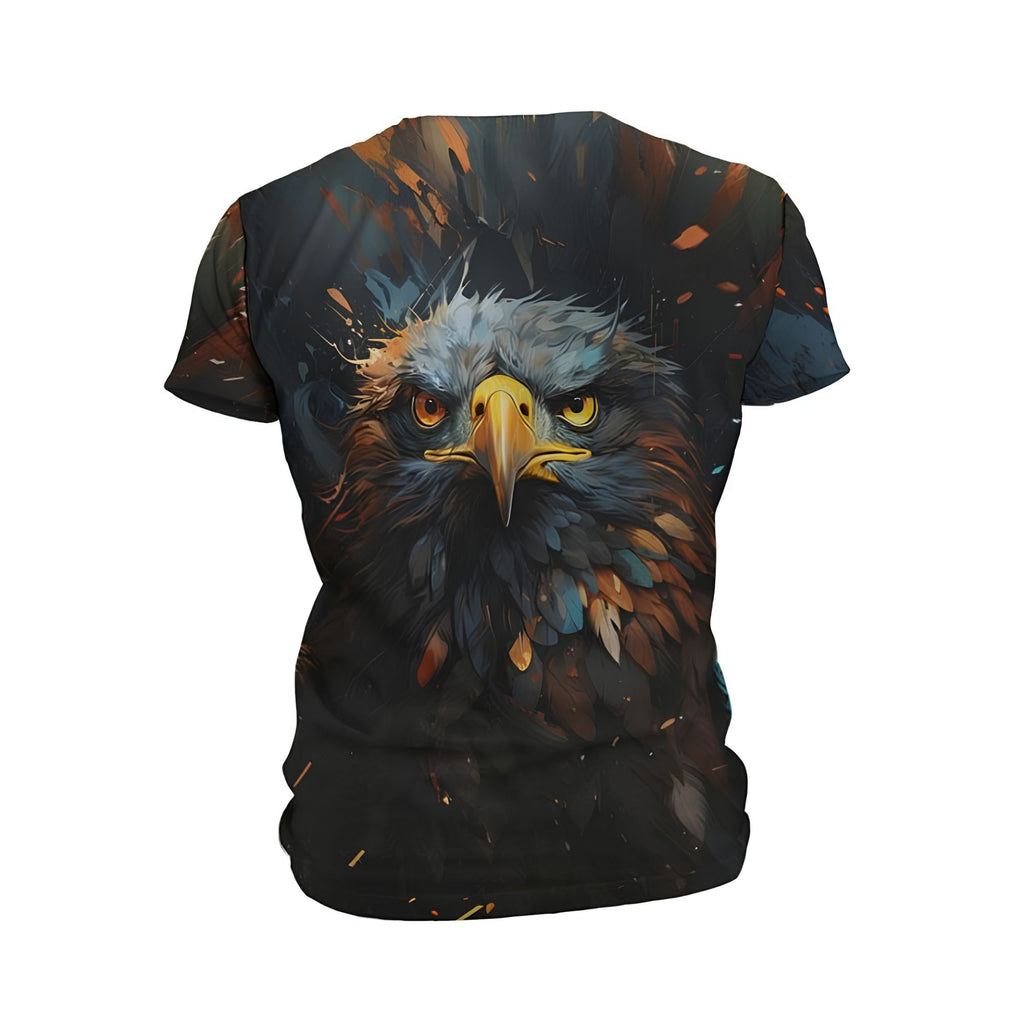 Kids Proud Eagle Print Athletic T-Shirt