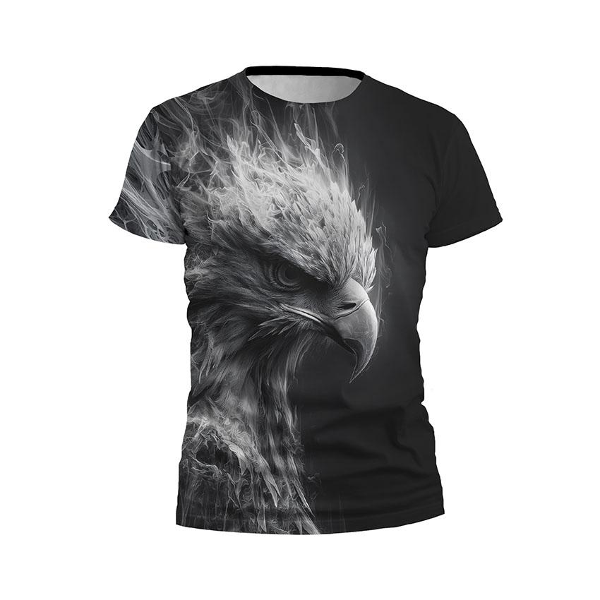 Kids White Eagle Graphic Athletic T-Shirt
