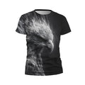 Kids White Eagle Graphic Athletic T-Shirt