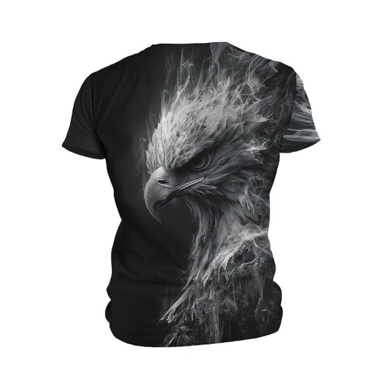 Kids White Eagle Graphic Athletic T-Shirt