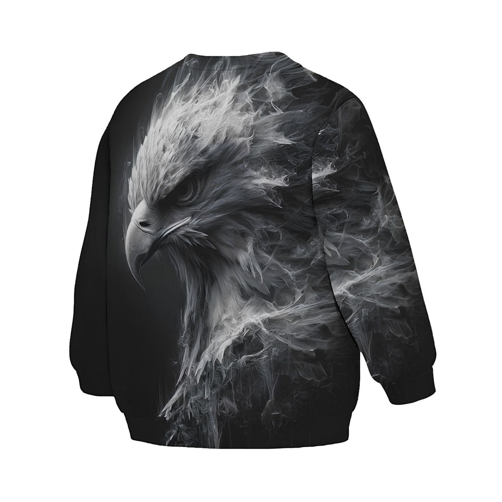 Kids White Eagle Sweatshirt – Premium Soft Fleece Sweater