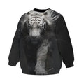 Kids White Tiger Dark Fantasy Sweatshirt – Premium Soft Fleece Sweater