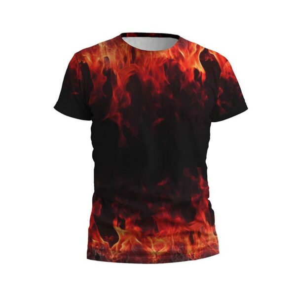 Kids Wild Flame Print Athletic T-Shirt