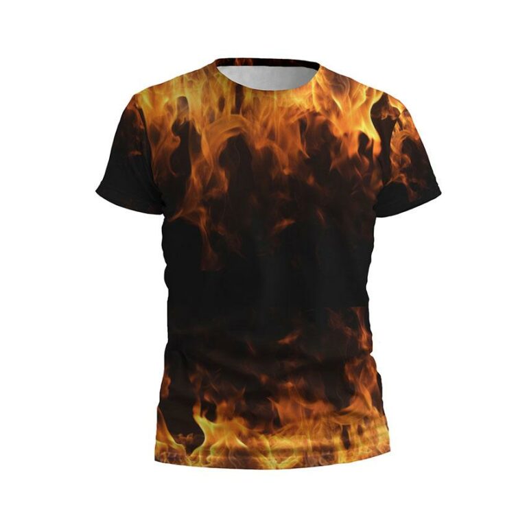 Kids Wild Flame Print Athletic T-Shirt