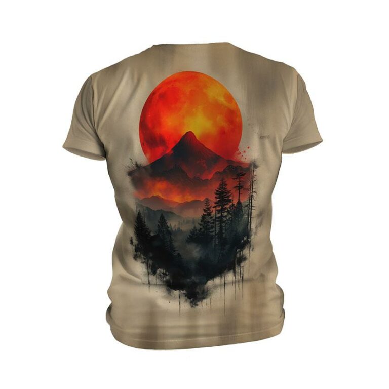 Landscape in Japan Men's Athletic Graphic T-Shirt