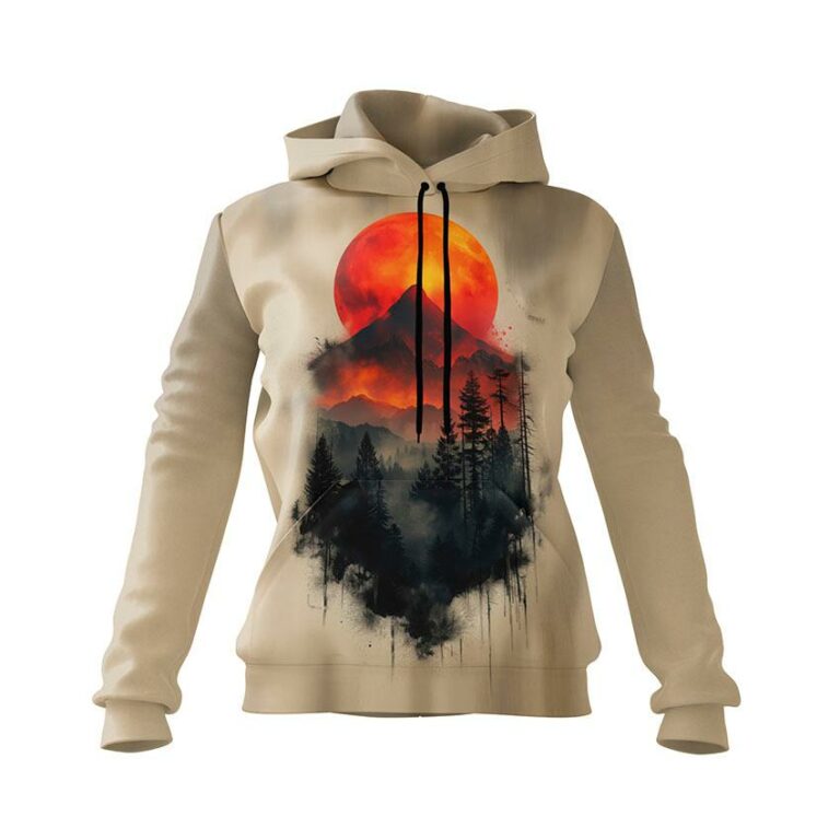 Landscape in Japan Women's Graphic Hoodie