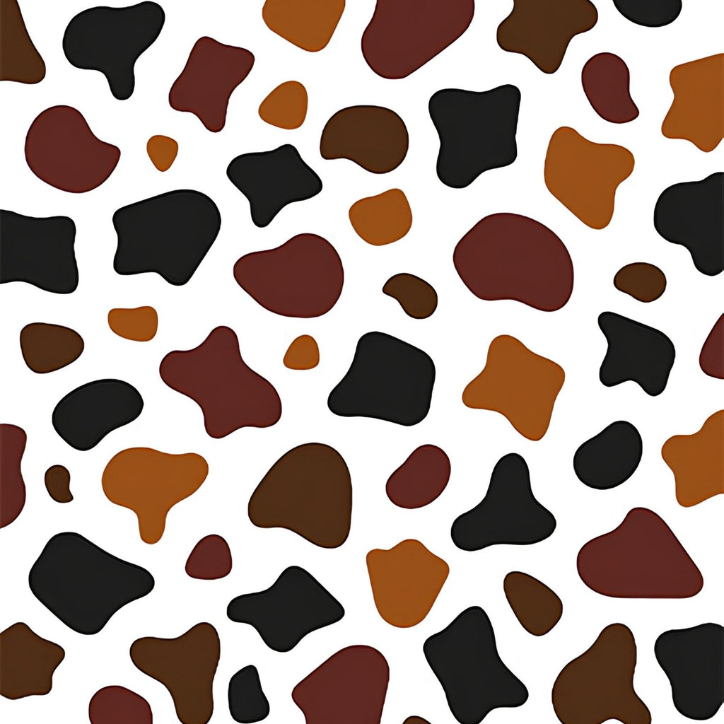 Multicolor Cowhide Print Plush Fleece Throw Blanket