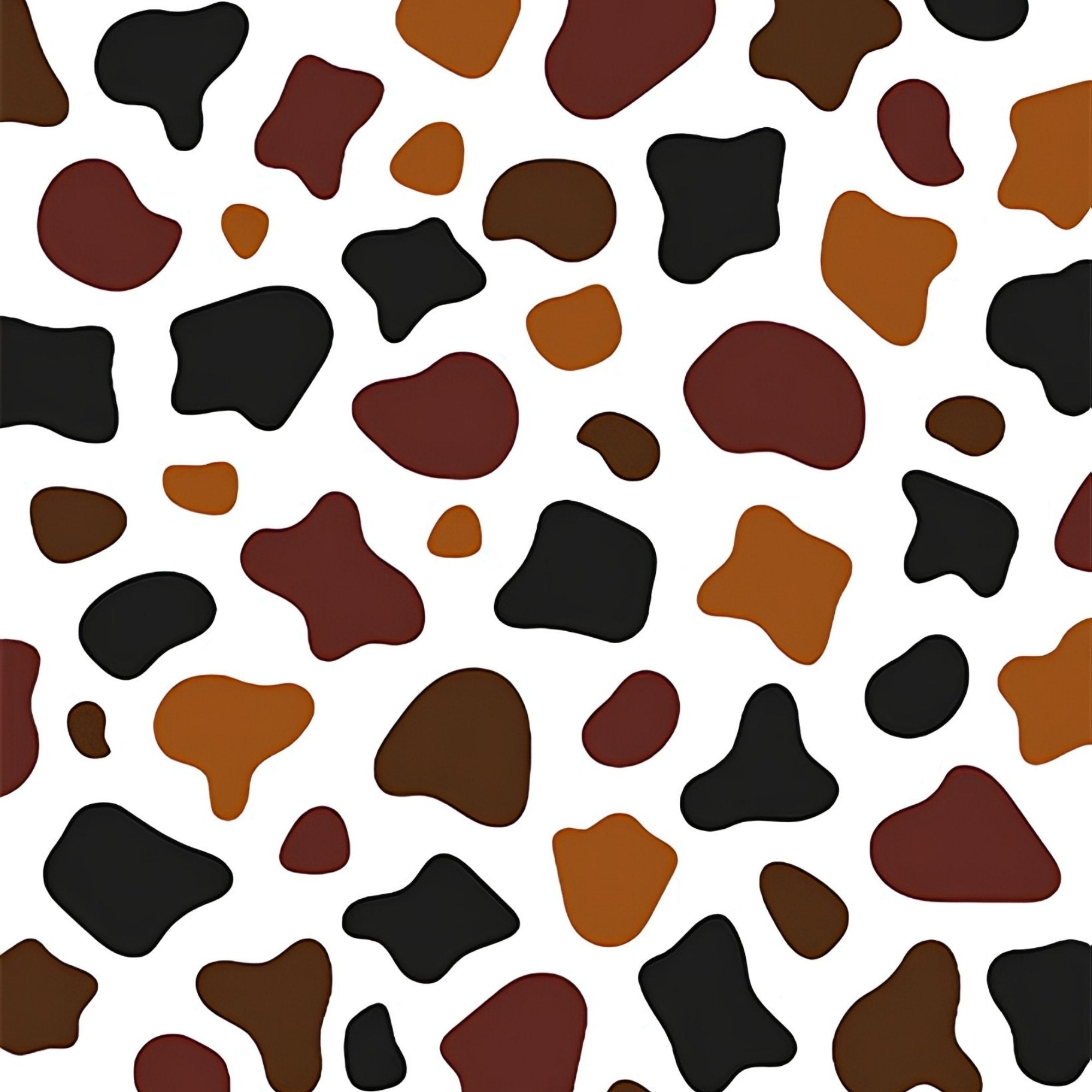 Multicolor Cowhide Print Plush Fleece Throw Blanket