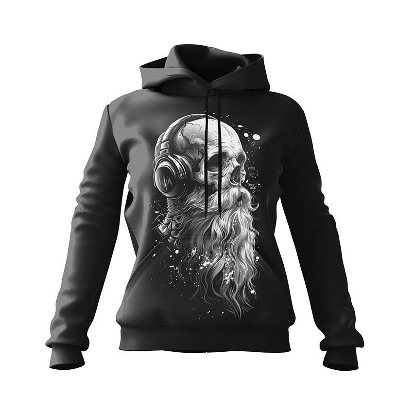Music Skull Women's Graphic Hoodie