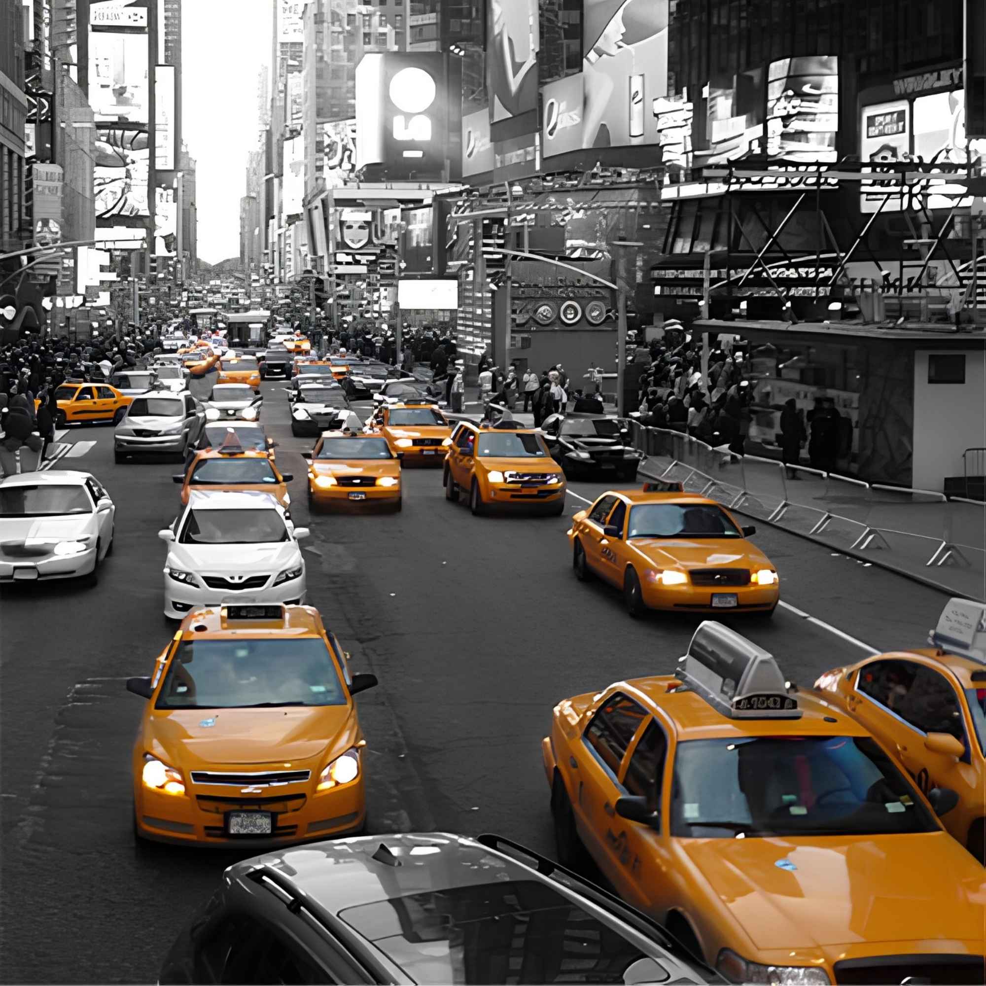 New York Yellow Taxi Print Plush Fleece Throw Blanket