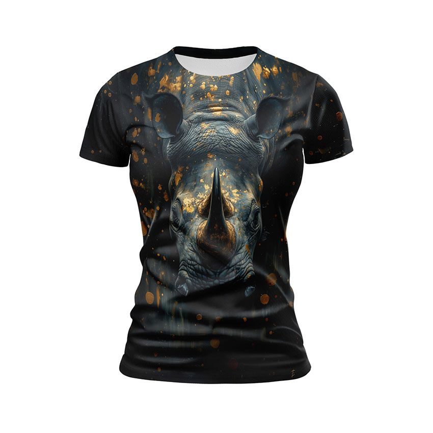 Night Rhino Women's Athletic Print T-Shirt
