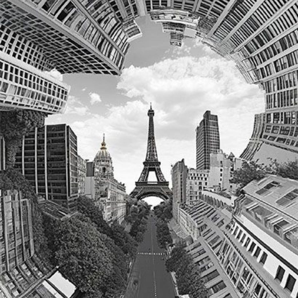 Paris The City of Abstraction Print Plush Fleece Throw Blanket