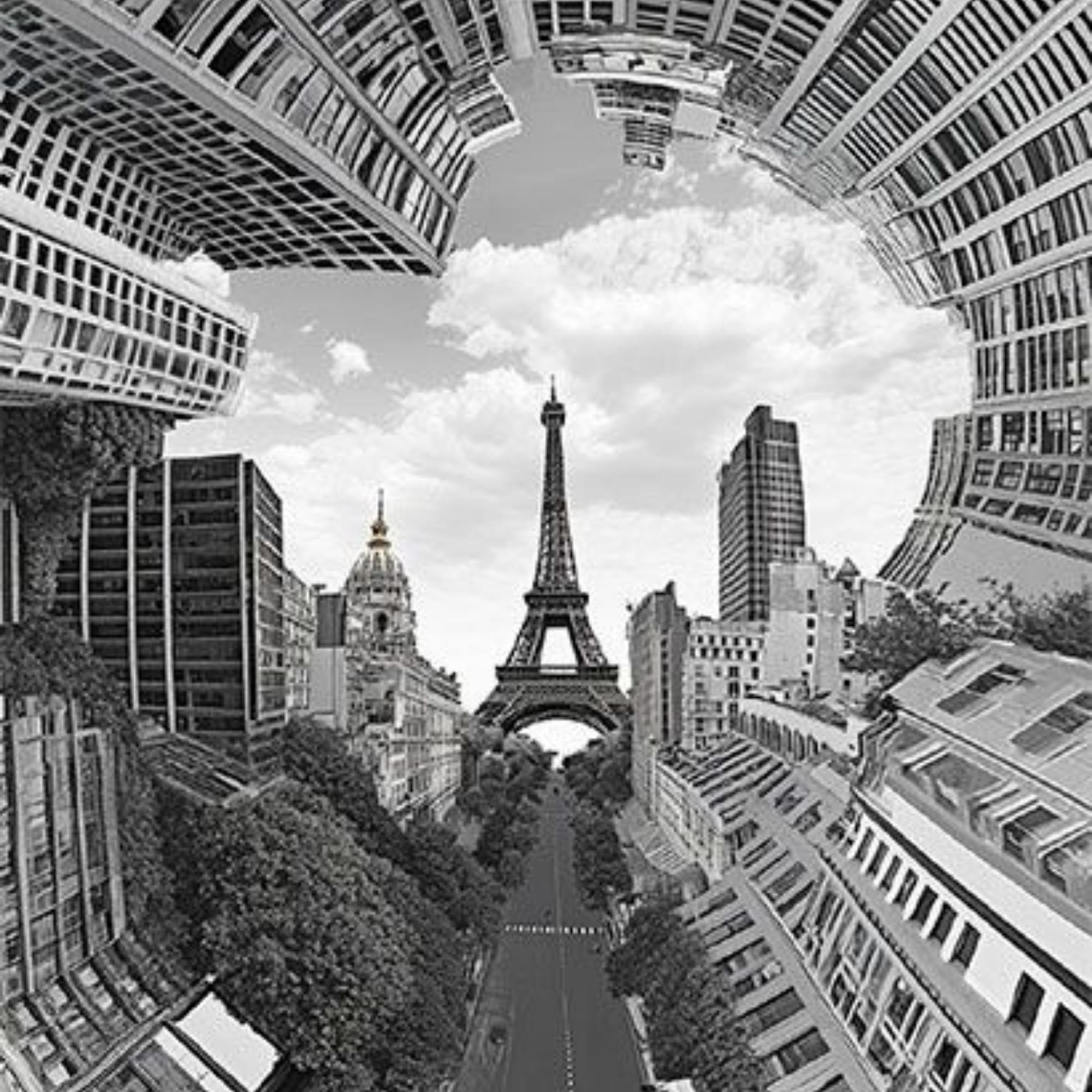Paris The City of Abstraction Print Plush Fleece Throw Blanket