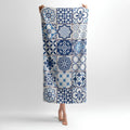 Portuguese Pattern Print - Soft Cotton Terry Bath & Beach Towel