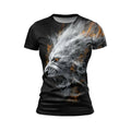 Powerful Lion Women's Athletic Print T-Shirt