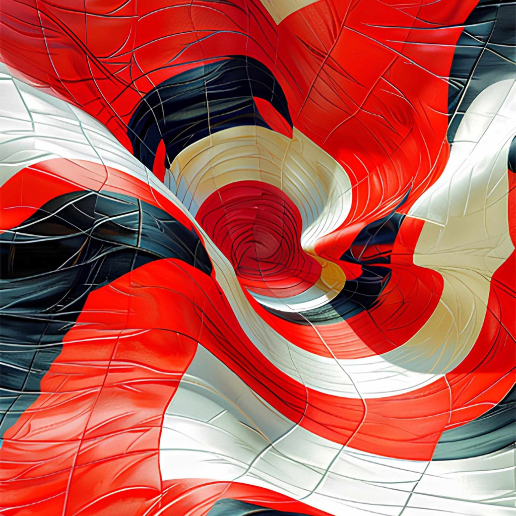 Red Abstract Pattern Plush Fleece Throw Blanket