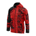 Red & Black Ukraine Classic Unisex Windbreaker Jacket