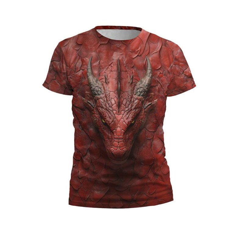 Red Dragon Men's Athletic Graphic T-Shirt