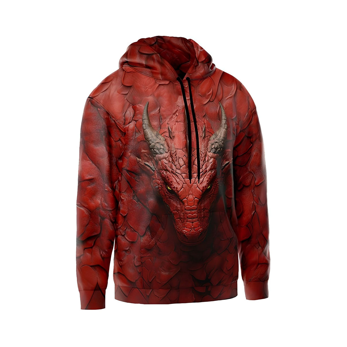 Red Dragon Men's Graphic Pullover Hoodie