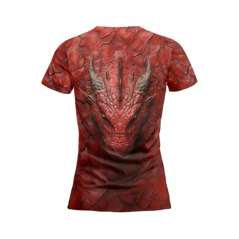 Red Dragon Women's Athletic Print T-Shirt