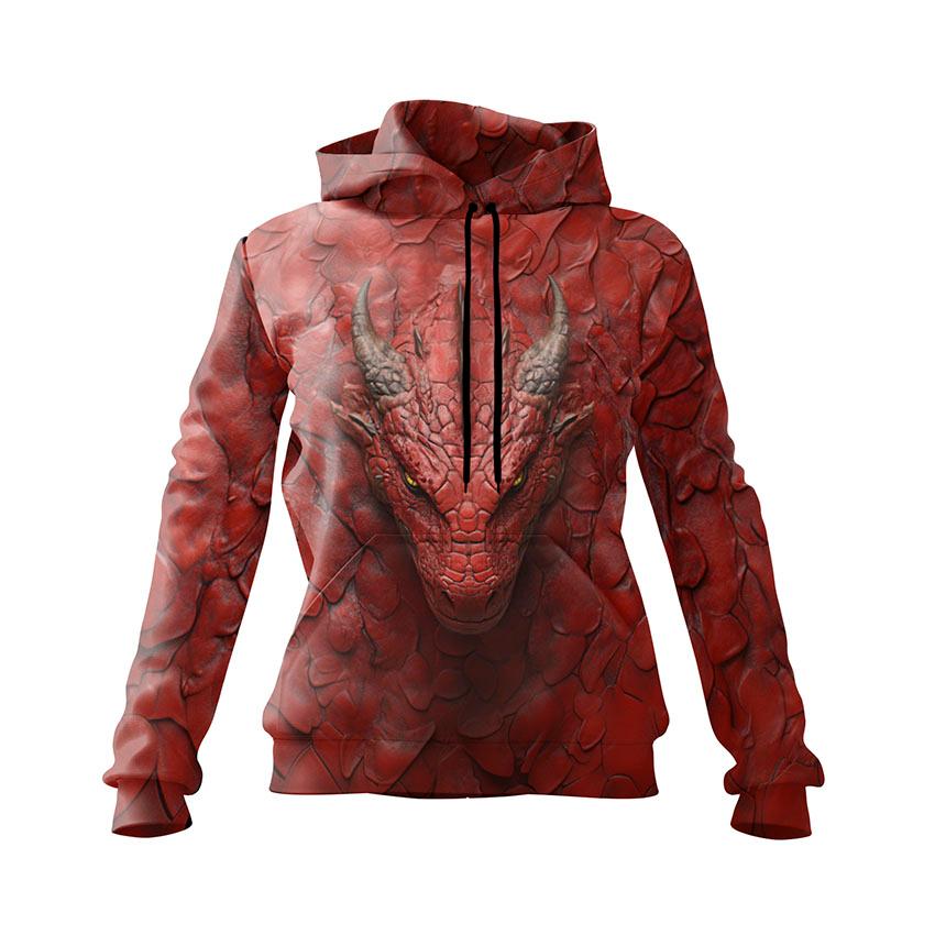 Red Dragon Women's Graphic Hoodie