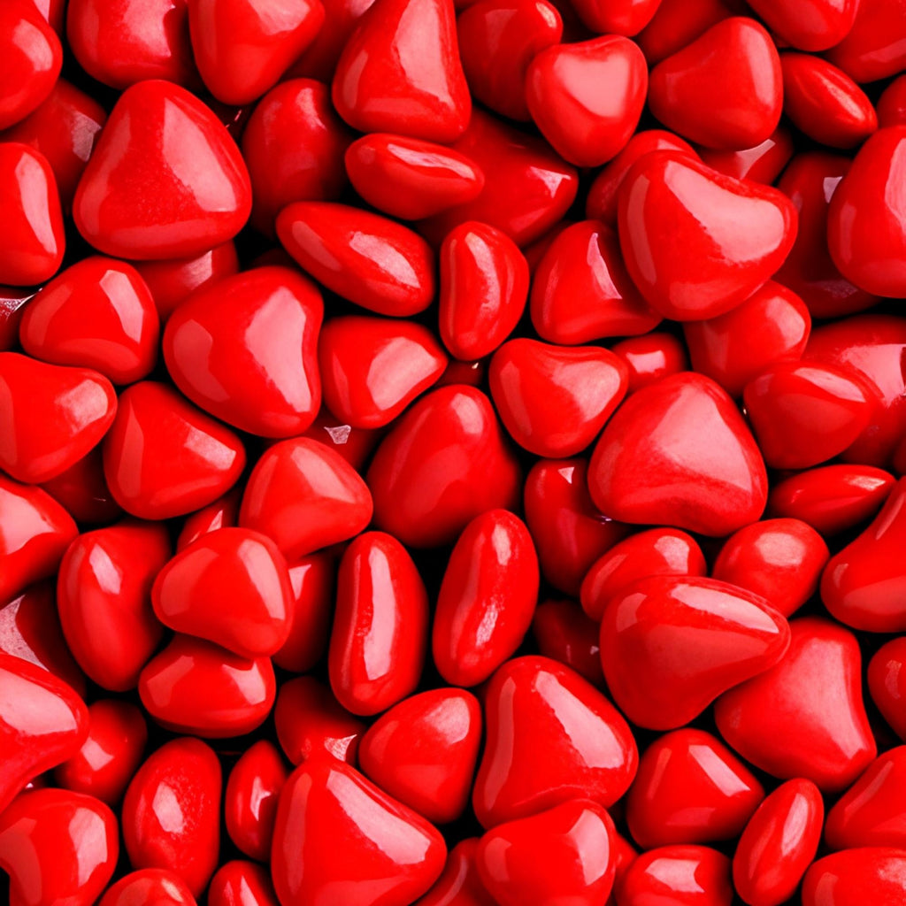 Red Hearts Love Pattern Plush Fleece Throw Blanket
