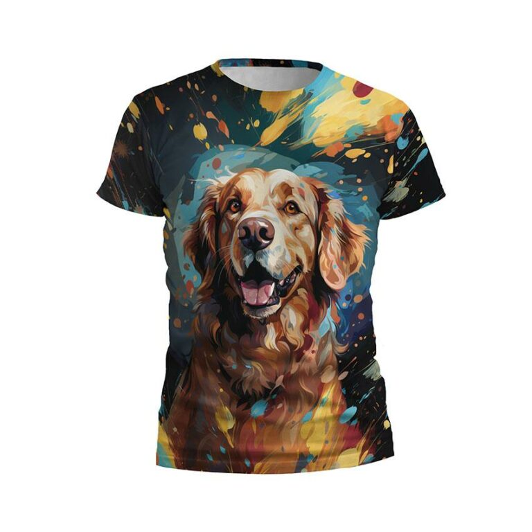 Retriever in Colors Men's Athletic Graphic T-Shirt
