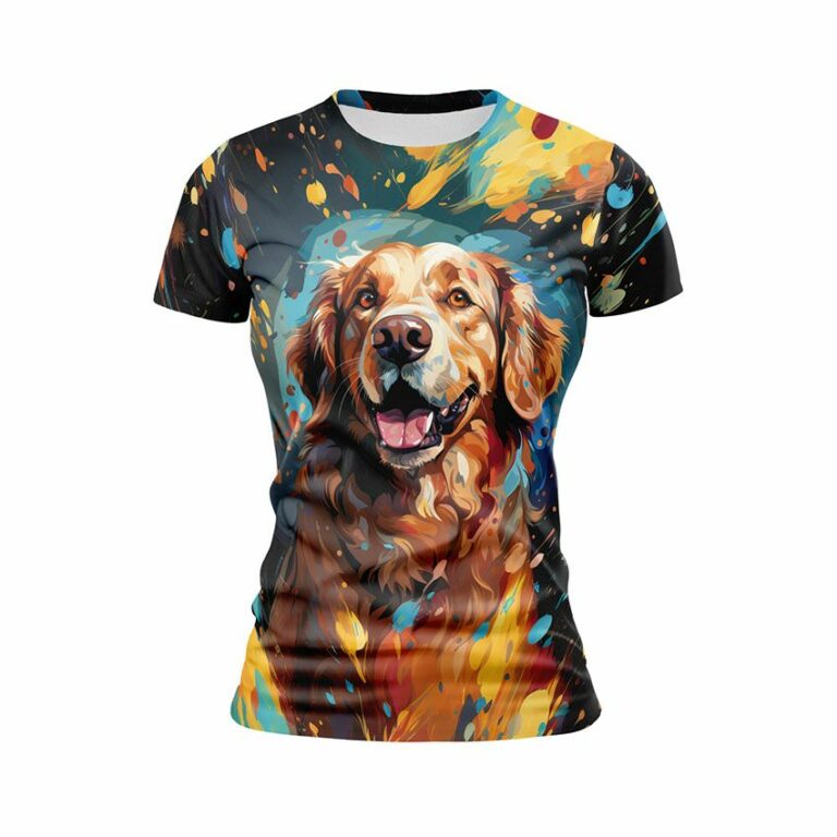 Retriever in Colors Women's Athletic Print T-Shirt