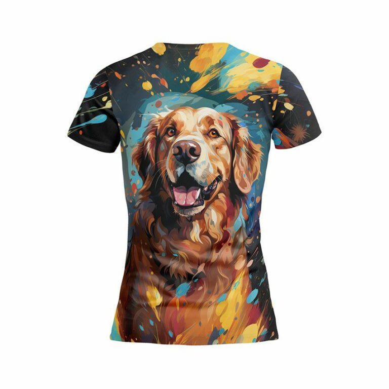 Retriever in Colors Women's Athletic Print T-Shirt