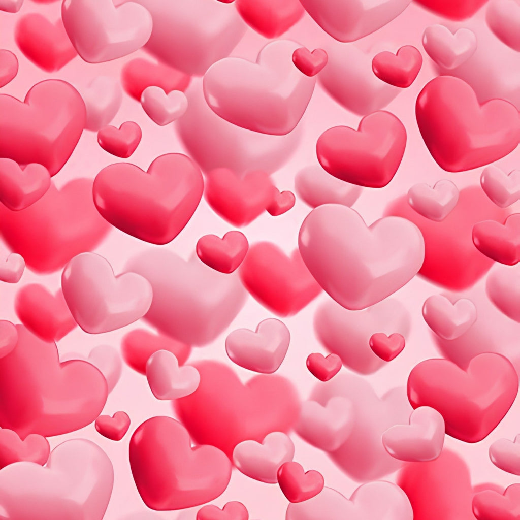 Romantic Hearts Pattern Print Plush Fleece Throw Blanket
