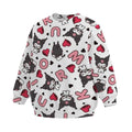 Children's sweatshirt with print "Kuromi. Pattern. Kuromi. Pattern"
